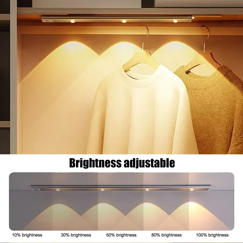 Motion Sensor LED Cabinet Light – Wireless, Rechargeable, Stick-On