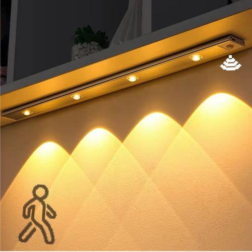 Motion Sensor LED Cabinet Light – Wireless, Rechargeable, Stick-On